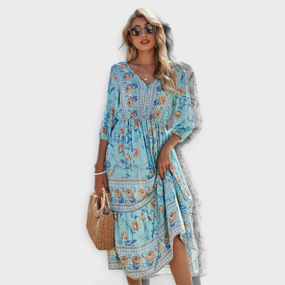 Elegant Dress with Floral Print