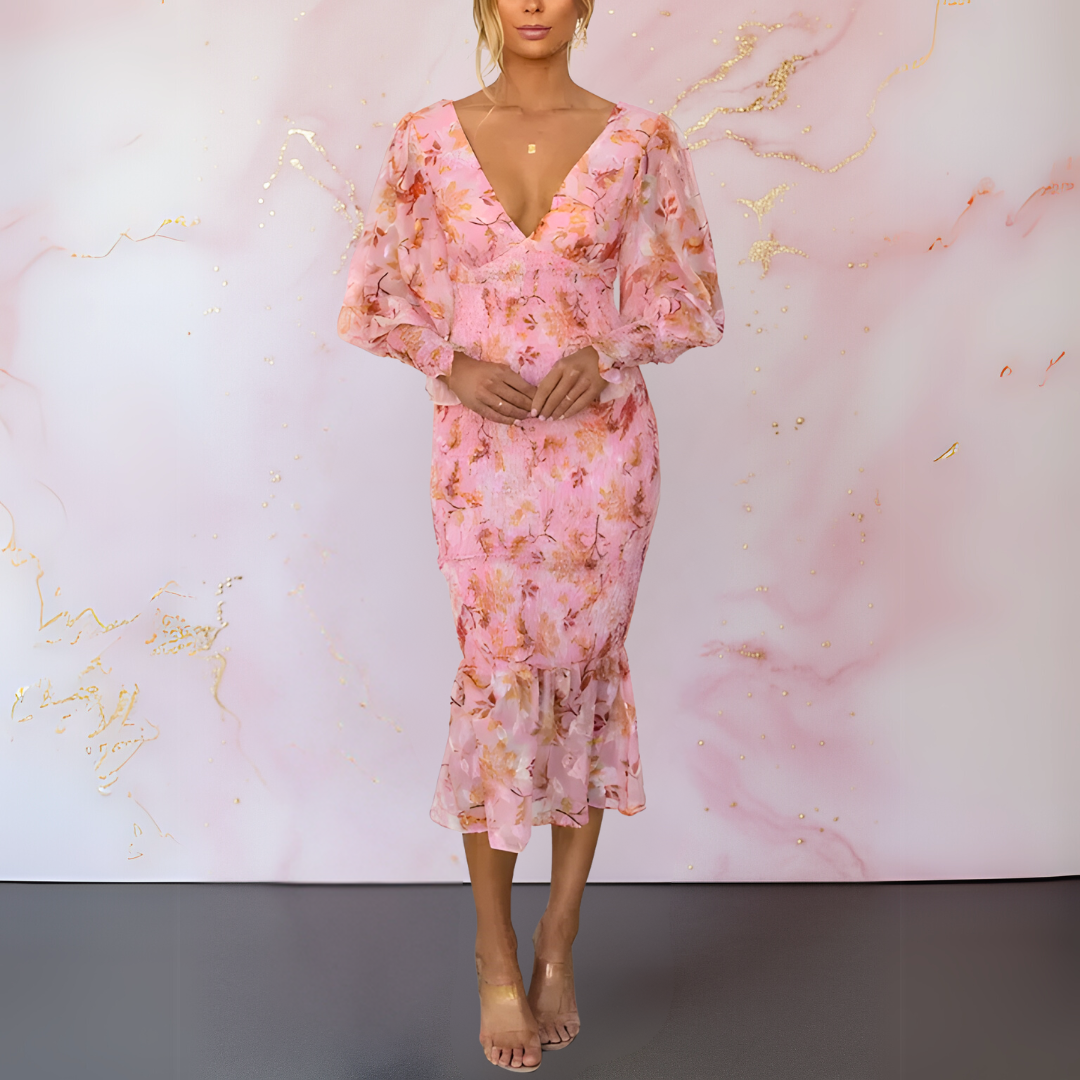 Elegant Floral Dress