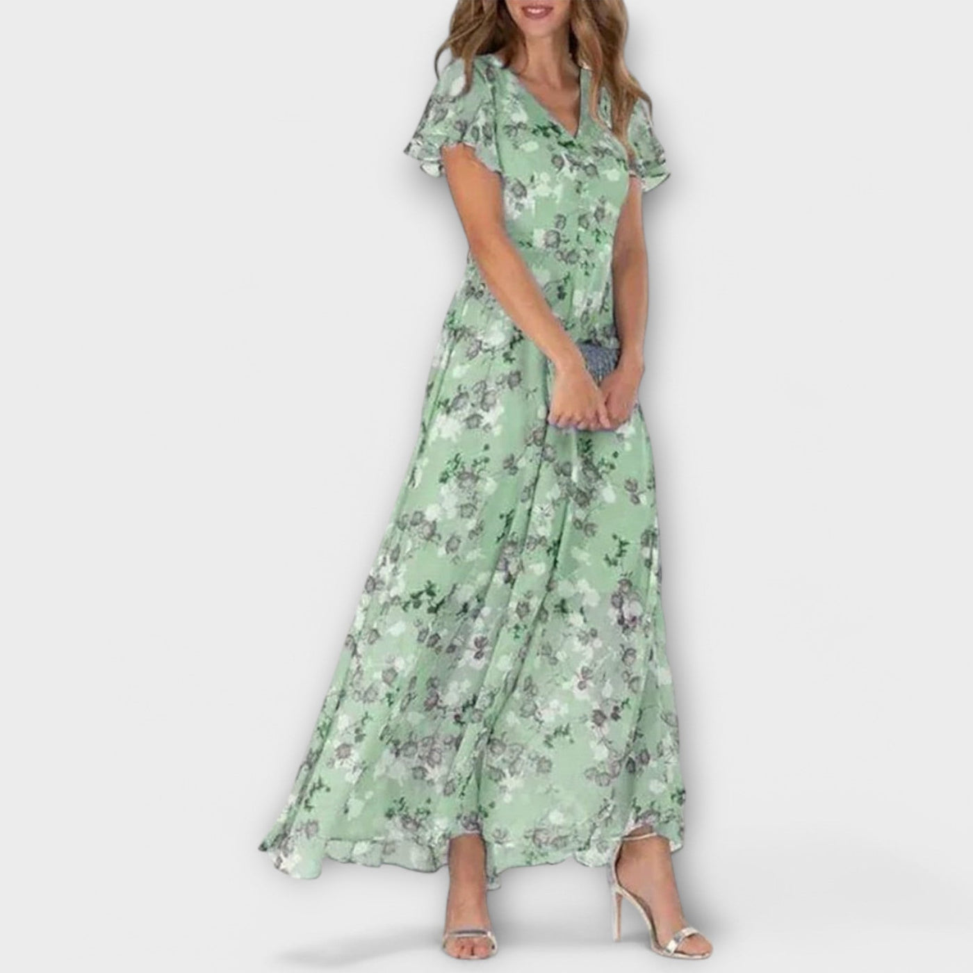 Isabella™  Floral Chiffon Dress