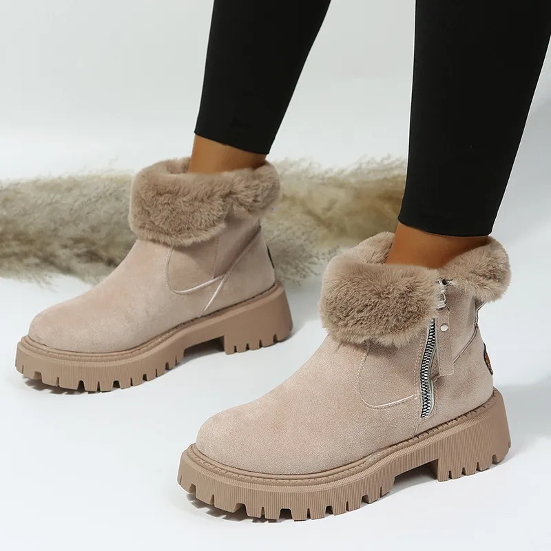 MOSS Toronto™ | Luisaa - Comfortable Winter Boots With Side Zipper