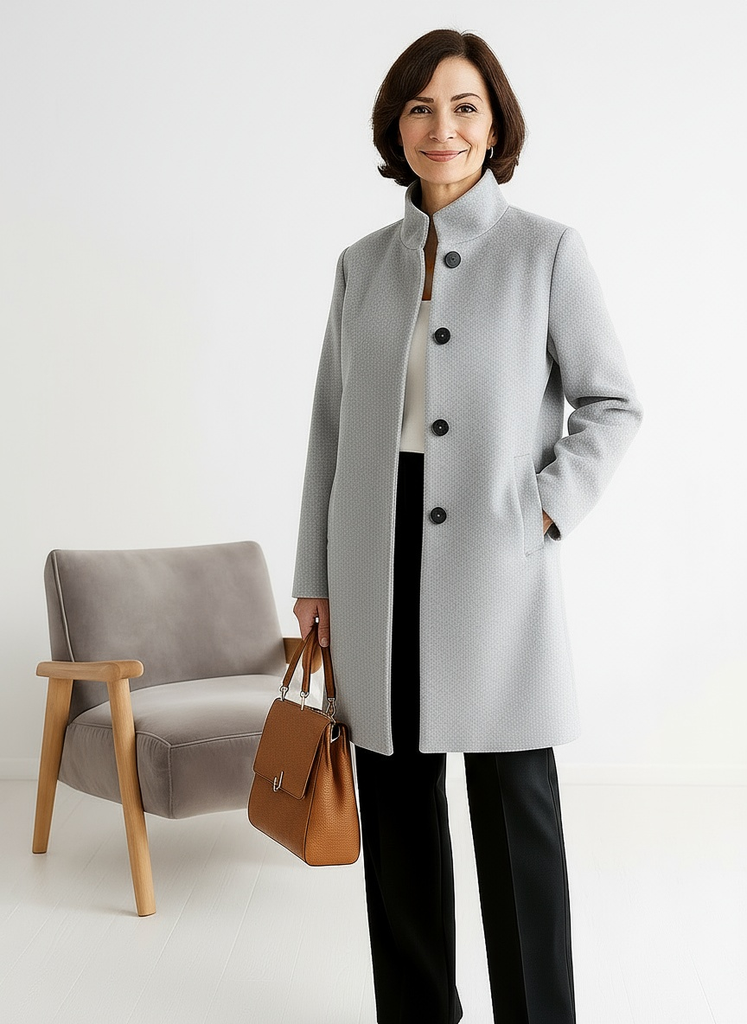 MOSS Toronto™ | Renelle Classic High Collar Coat