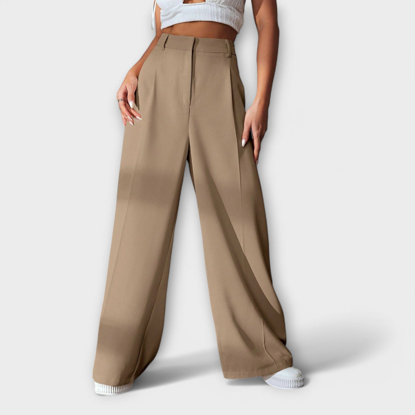 Wide High-Waist Pants