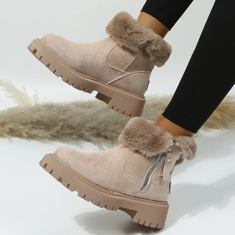 MOSS Toronto™ | Luisaa - Comfortable Winter Boots With Side Zipper