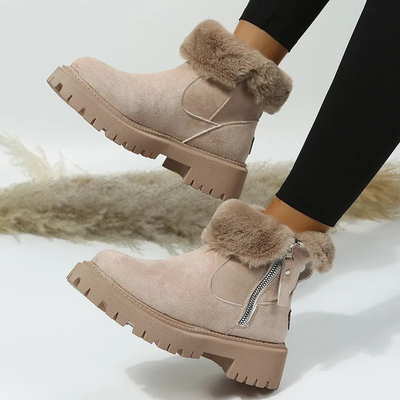 MOSS Toronto™ | Luisaa - Comfortable Winter Boots With Side Zipper
