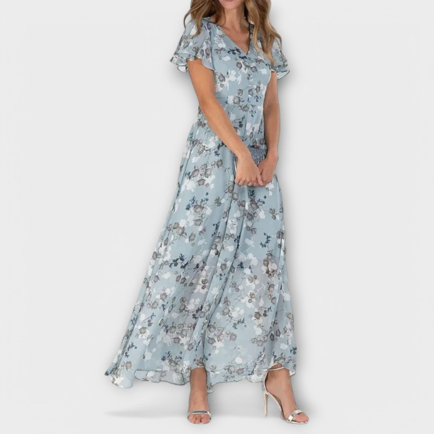 Isabella™  Floral Chiffon Dress