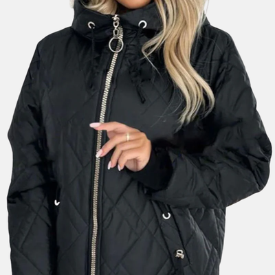 MOSS Toronto™ | Quilted Hooded Parka with Front Zipper
