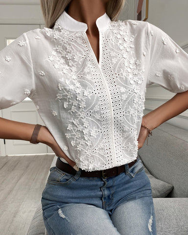 Chic Embroidered Blouse