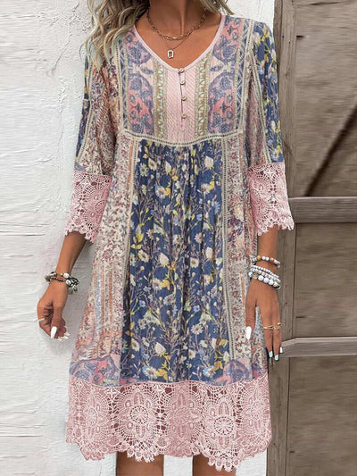 Luxury Patterned Dress