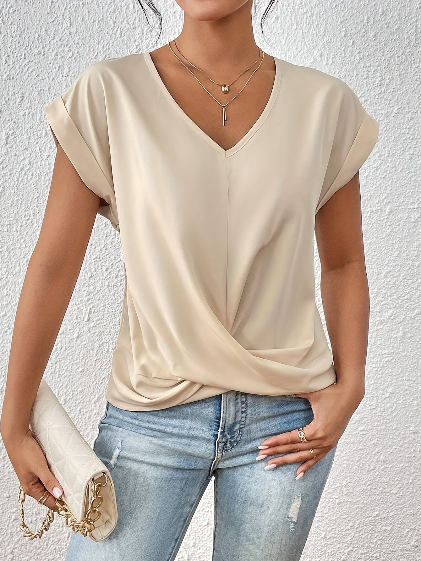 Relaxed Front Twist Top