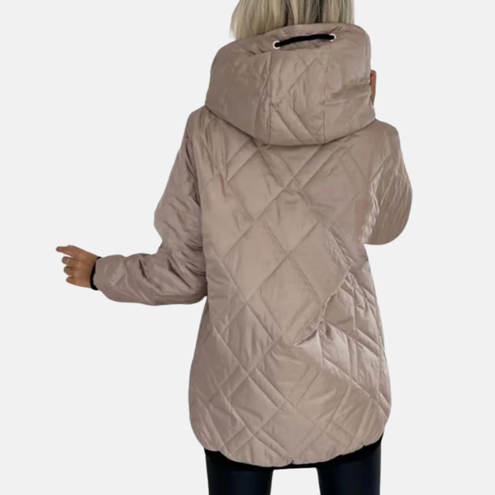 MOSS Toronto™ | Quilted Hooded Parka with Front Zipper