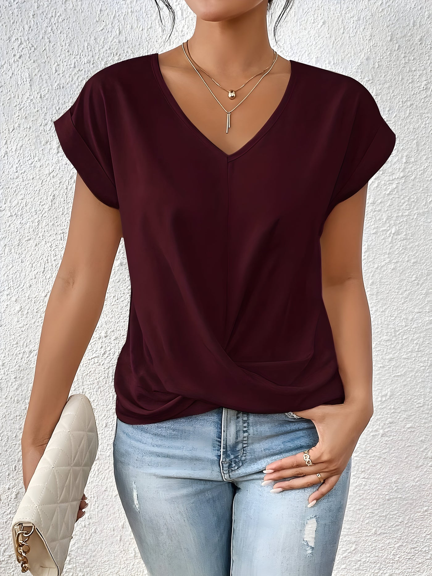 Relaxed Front Twist Top