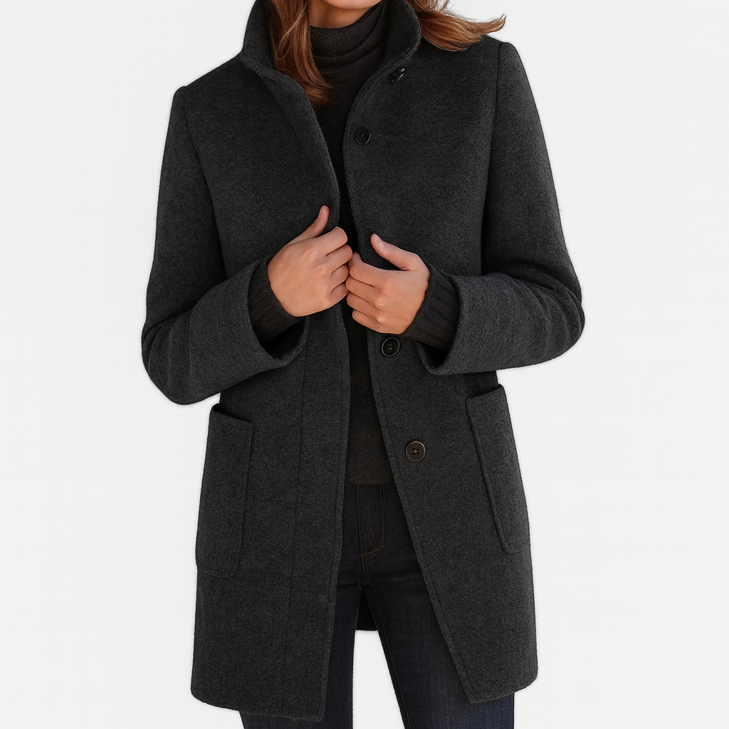 MOSS Toronto™ | Renelle Classic High Collar Coat
