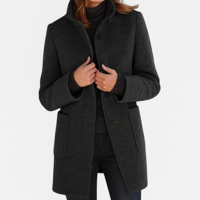 MOSS Toronto™ | Renelle Classic High Collar Coat