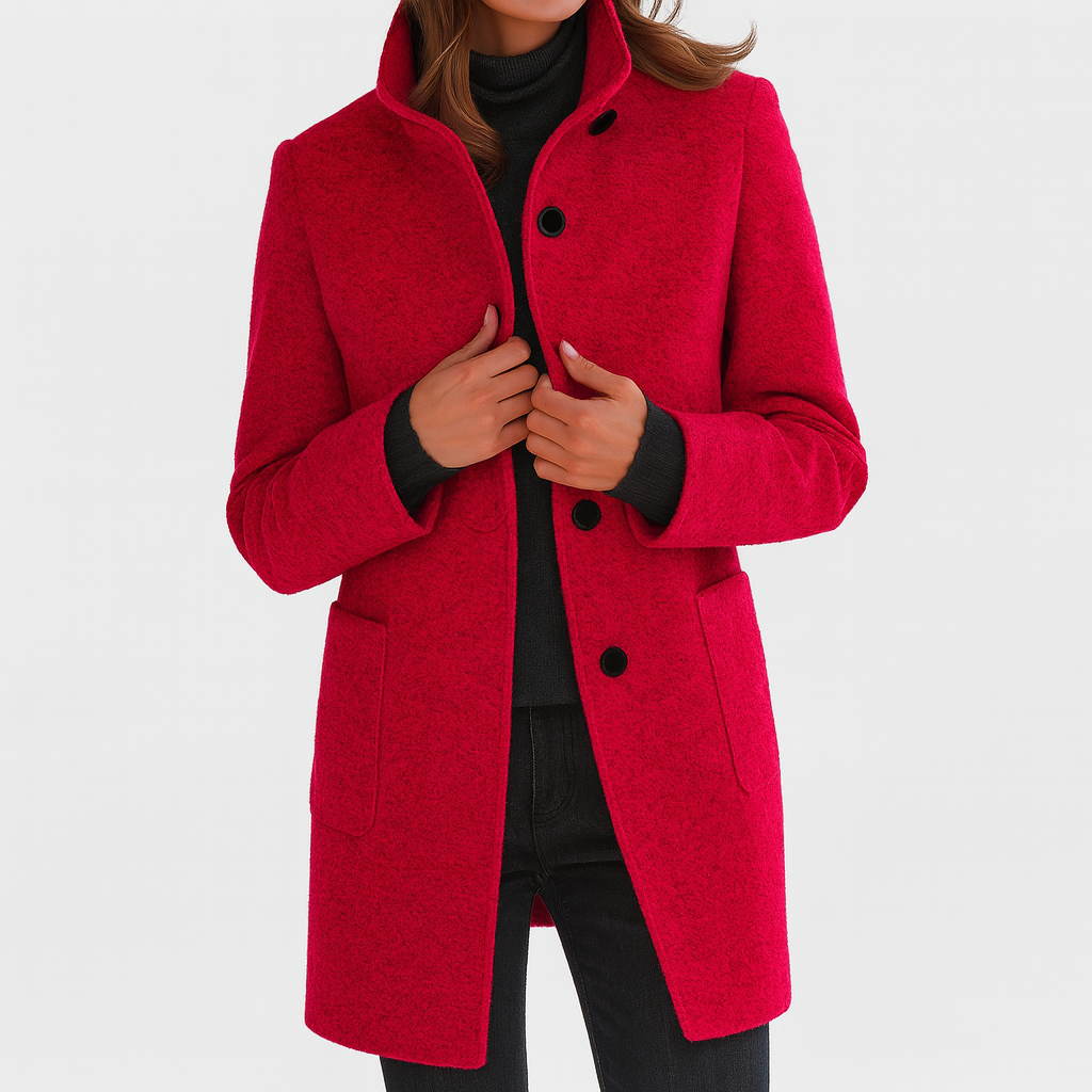 MOSS Toronto™ | Renelle Classic High Collar Coat