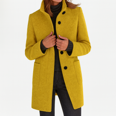 MOSS Toronto™ | Renelle Classic High Collar Coat