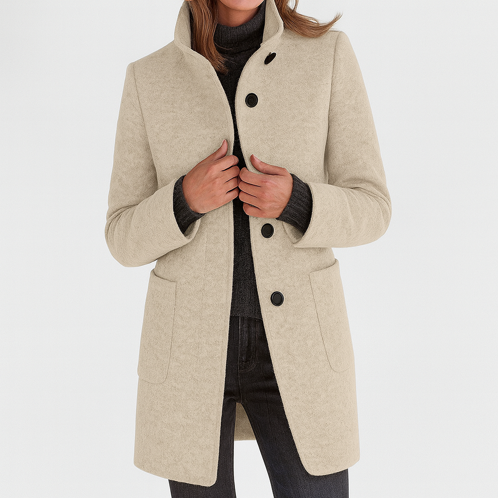 MOSS Toronto™ | Renelle Classic High Collar Coat