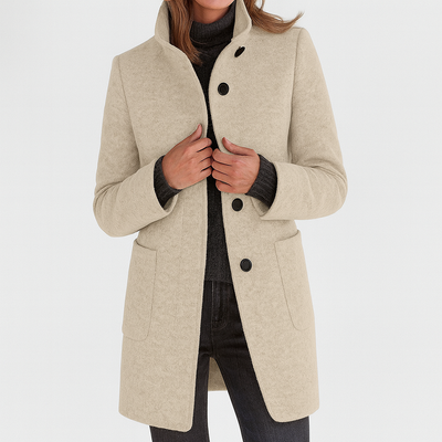 MOSS Toronto™ | Renelle Classic High Collar Coat
