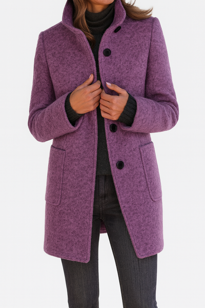 MOSS Toronto™ | Renelle Classic High Collar Coat