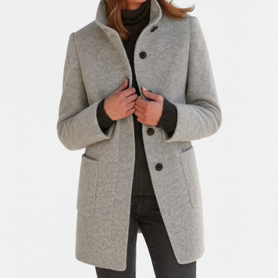 MOSS Toronto™ | Renelle Classic High Collar Coat