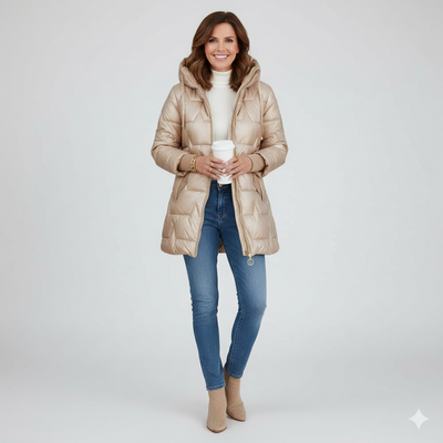 MOSS Toronto™ | Mageina - Elegant Winter Coat With Hood And Padding