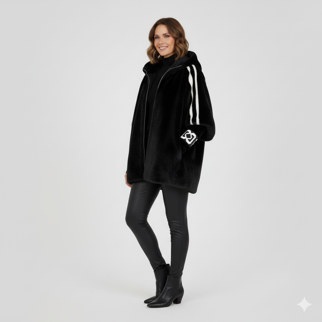 MOSS Toronto™ | Fioralyn - Women's Faux Fur Hooded Coat