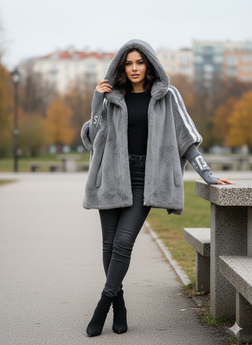 MOSS Toronto™ | Fioralyn - Women's Faux Fur Hooded Coat