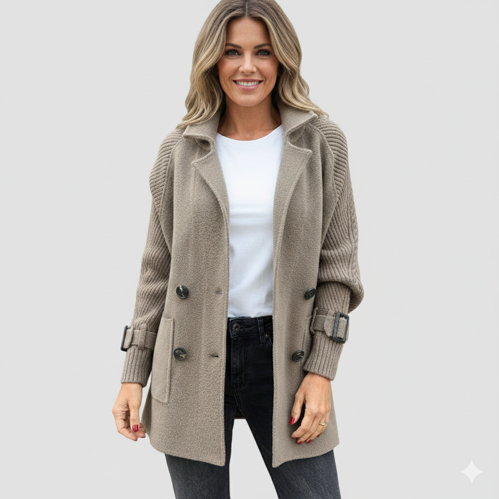 MOSS Toronto™ | Arielle - Mid-Length Double-Breasted Coat