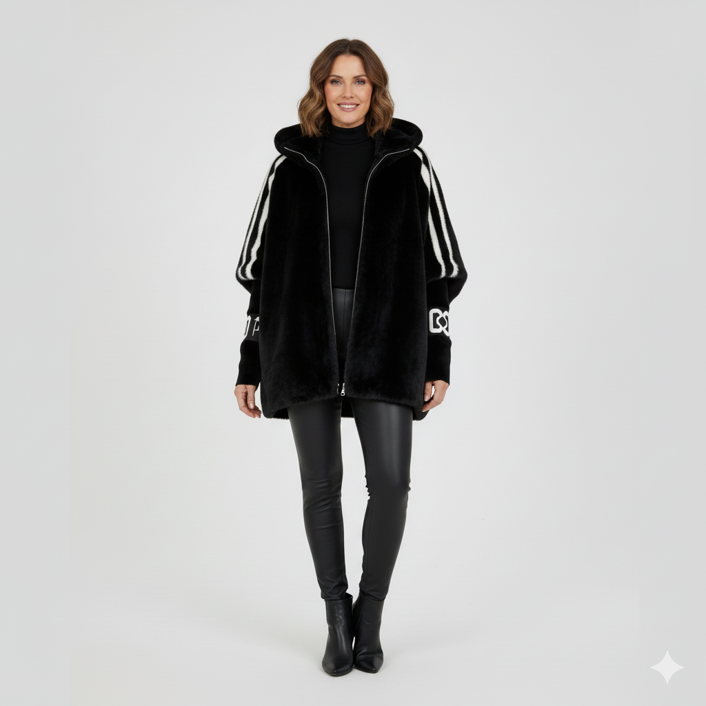 MOSS Toronto™ | Fioralyn - Women's Faux Fur Hooded Coat