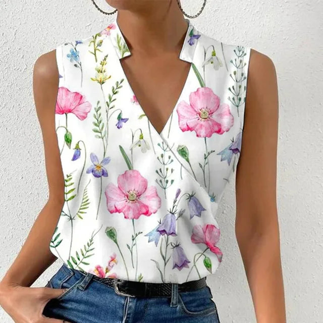 Chic Sleeveless Blouse