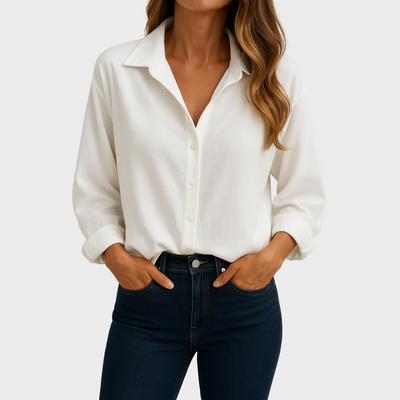 Stylish Buttoned Blouse