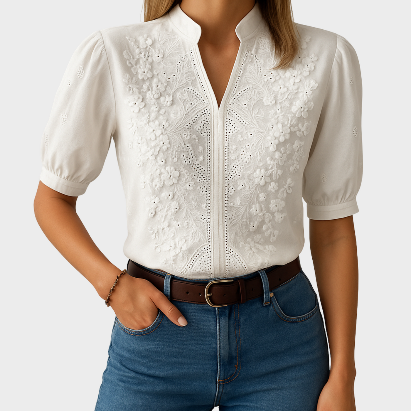 Chic Embroidered Blouse