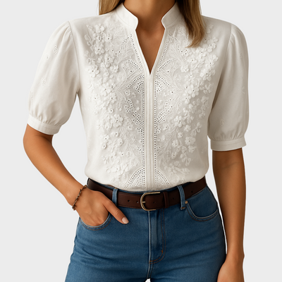 Chic Embroidered Blouse