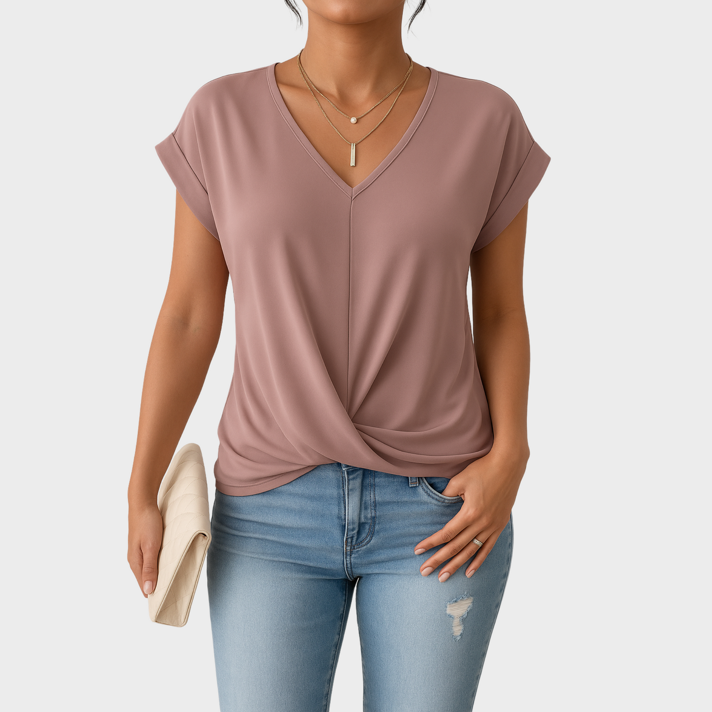 Relaxed Front Twist Top