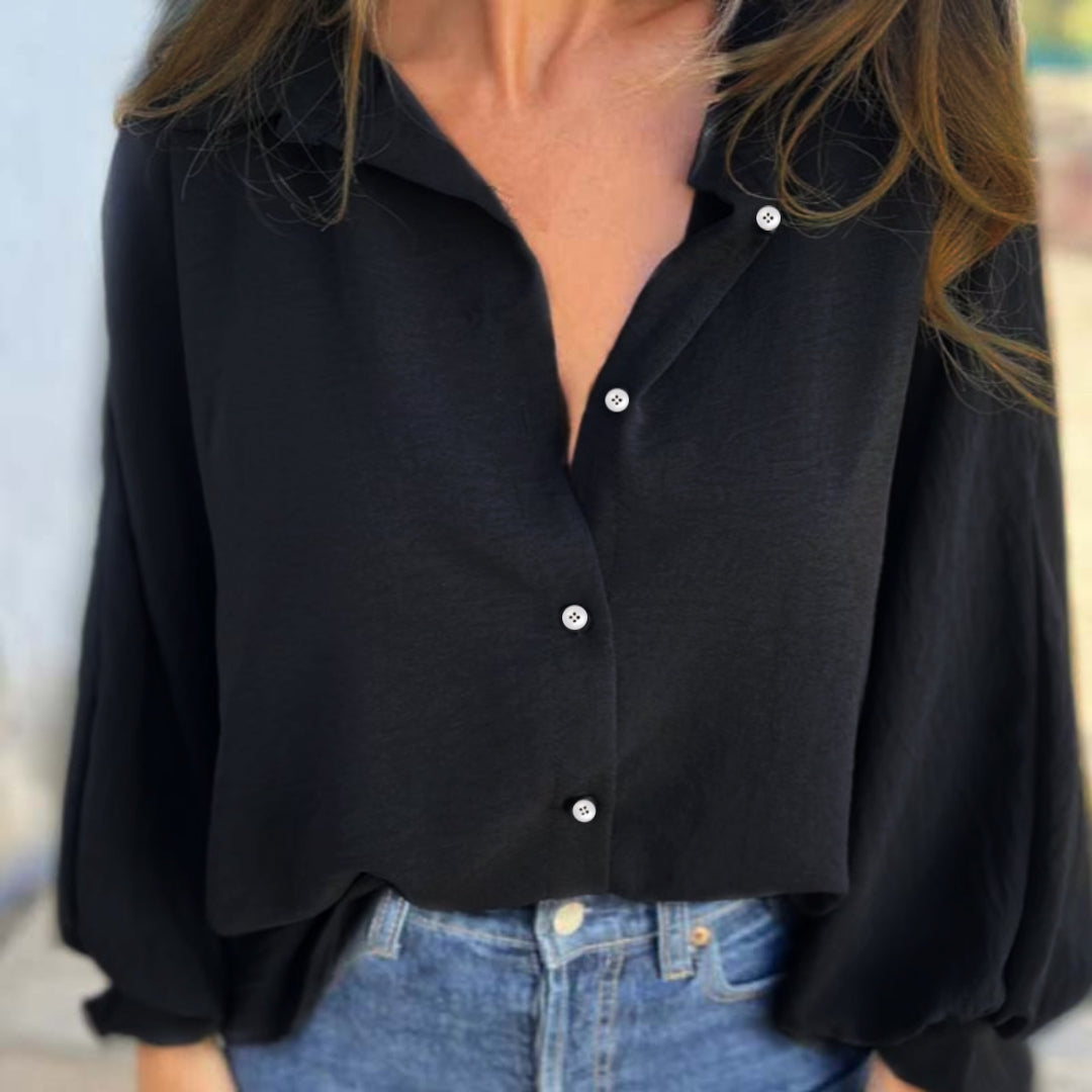 Stylish Buttoned Blouse