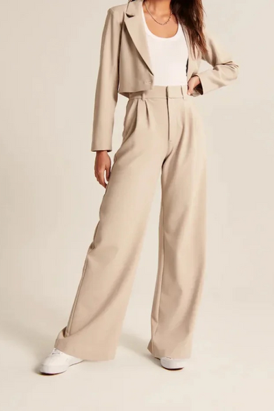 Wide Leg Tailored Pants