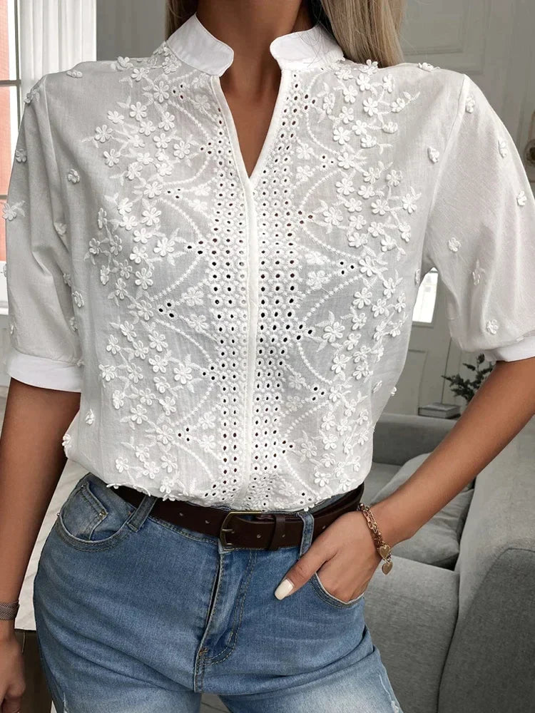 Chic Embroidered Blouse