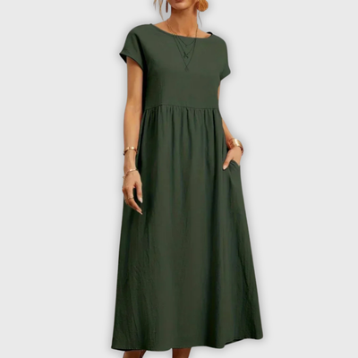 Elegant Round Neck Dress