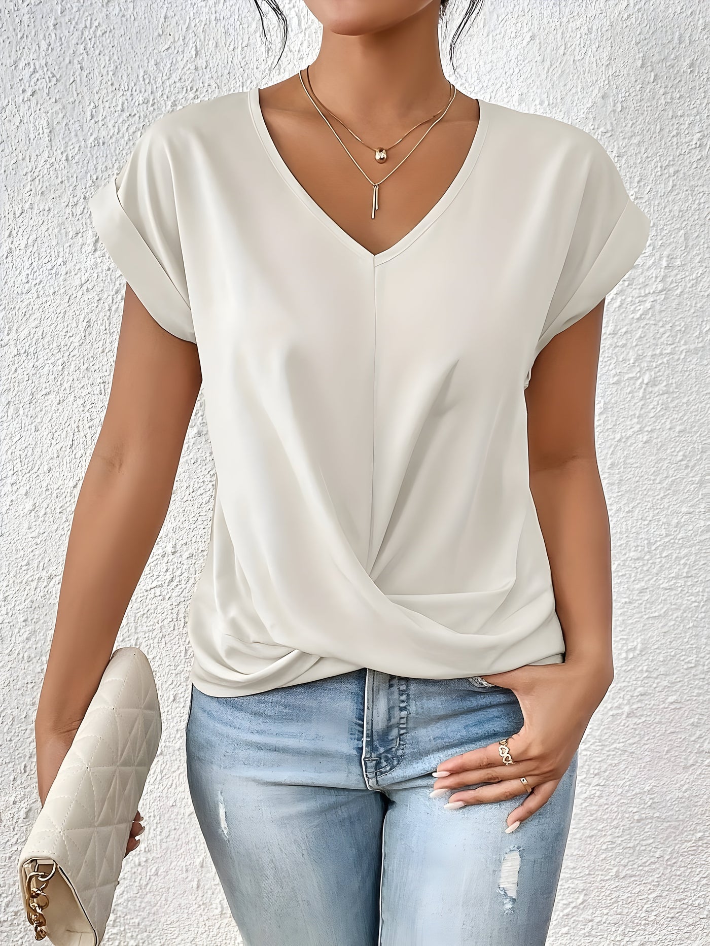 Relaxed Front Twist Top