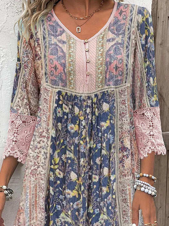 Luxury Patterned Dress