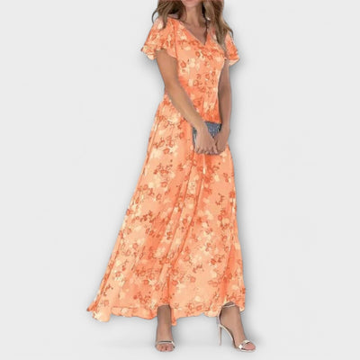Isabella™  Floral Chiffon Dress