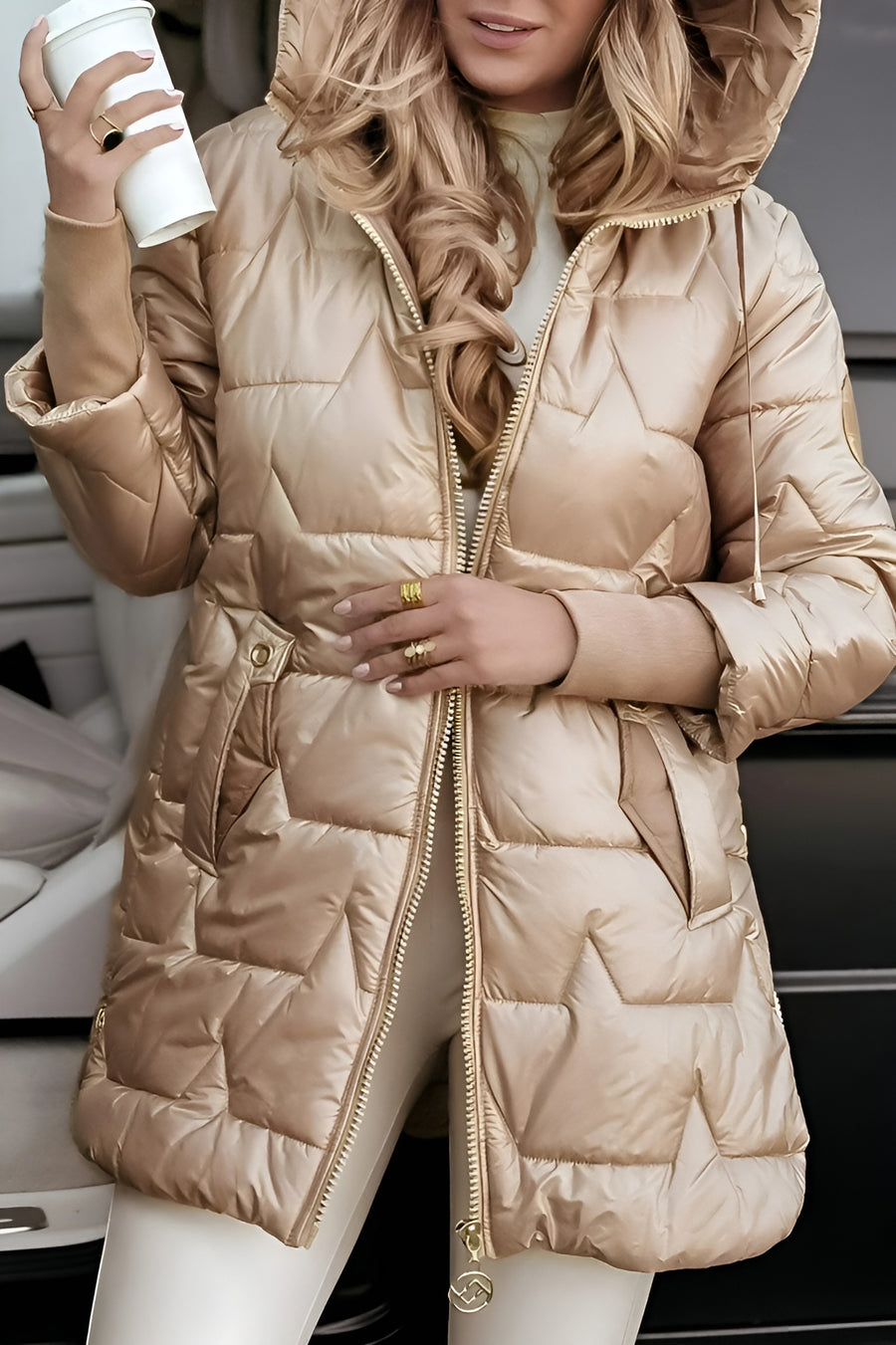 MOSS Toronto™ | Mageina - Elegant Winter Coat With Hood And Padding