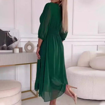 Chiffon V-Neck Dress