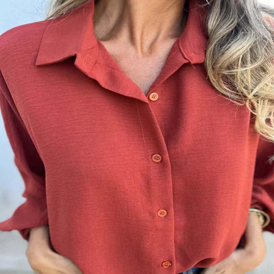 Stylish Buttoned Blouse