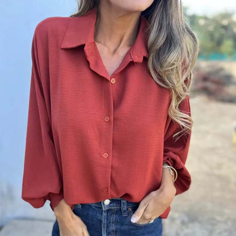 Stylish Buttoned Blouse