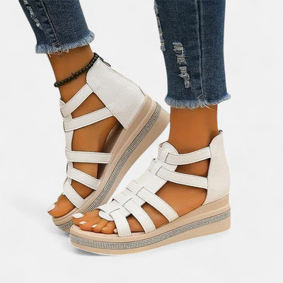 Moss Toronto | Rhinestone Wedge Sandals